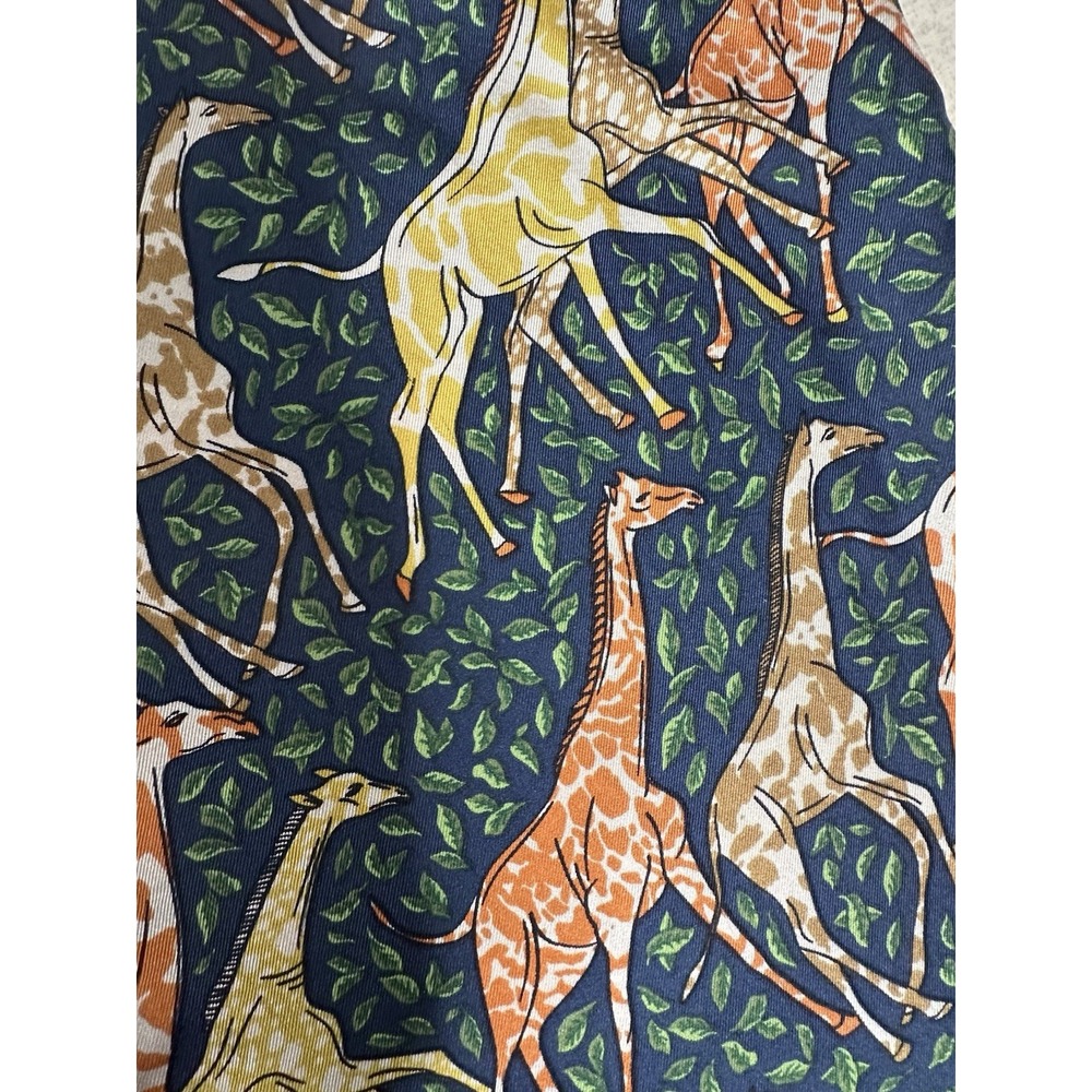 J CREW Women Pull On SilkTwill Pant in Giraffes Print Size S/M - Picture 12 of 16